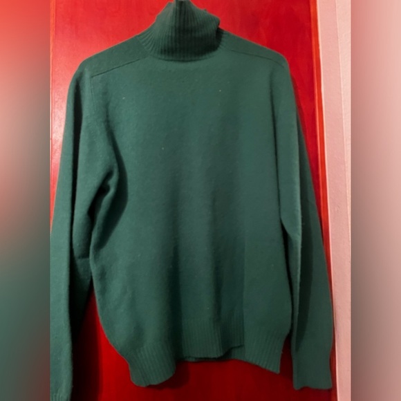 Newcome Robb Buffalo Made in Scotland Green 100% Pure Cashmere Sweater Sz 42 Men - Picture 6 of 12